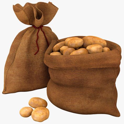 Sack of Potatoes Collection 3D Model #AD ,#Potatoes#Sack#Model#Collection Sack Of Potatoes, Maya Modeling, Potato Sack, Aesthetic Templates, Vidya Balan, Texture Mapping, Pop Art Design, Aesthetic Template, School Lessons