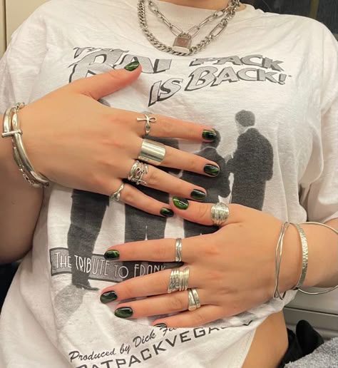 Rings For Chunky Fingers, Chunky Ring Aesthetic, A Lot Of Rings On Hand, Chunky Silver Rings Aesthetic Grunge, Chunky Gem Rings, Chunky Accessories Aesthetic, Rings Chunky Silver, Chunky Ring Set, Chunky Silver Rings Grunge