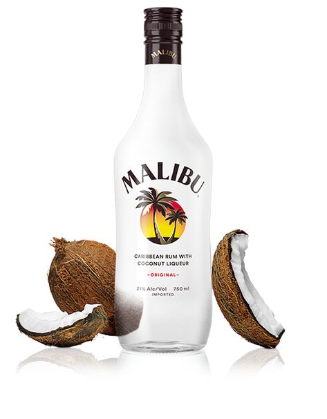 Malibu Coconut Water Pina Colada - Malibu Rum Drinks Pina Colada Malibu, Coconut Rum Punches, Colada Drinks, Malibu Rum Drinks, Malibu Pineapple, Coconut Rum Drinks, Pina Colada Drinks, Coconut Liqueur, Malibu Drinks