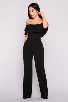 Black Jumpsuit Outfit, Black Jumpsuits, Fashion Nova Jumpsuit, Stylish Jumpsuit, Ruffle Jumpsuit, Fashion Nova Outfits, Wedding Jumpsuit, Jumpsuit Elegant, Jumpsuit Outfit