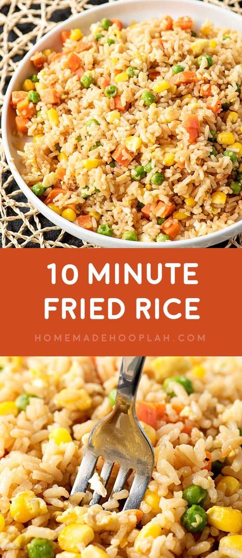 Making Fried Rice, Diy Easy Recipes, Minute Rice, Fried Rice Recipe, Sticky Rice, Asian Dishes, Rice Dishes, 10 Minute, Couscous