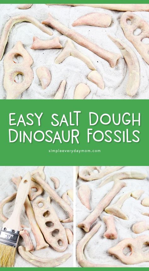 Salt Dough Fossils, Teenage Party Games, Dinosaur Excavation, Fossils Activities, Dinosaur Lesson, Dinosaur Theme Preschool, Dinosaur Activities Preschool, Diy Dinosaur, Dinosaurs Preschool