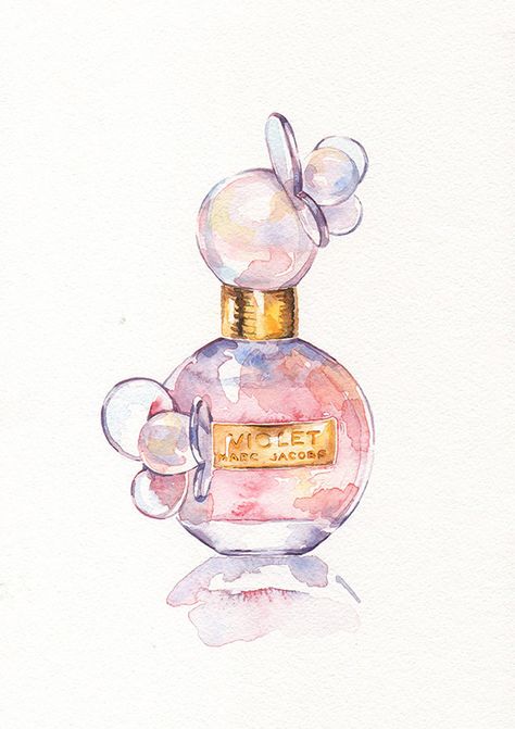 Perfume Illustration Art, Perfume Bottle Ideas, Parfum Bottle Design, Perfume Bottles Ideas, Parfume Bottle Design, Perfume Design Ideas, Cute Perfume Bottles, Perfume Bottles Design, Perfume Art Painting