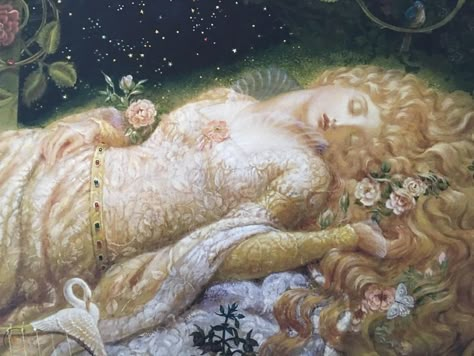 Helaena Targaryen, Pretty Paintings, Briar Rose, Ethereal Art, Classical Art, Aphrodite, Aesthetic Art, Beautiful Art, Sleeping Beauty