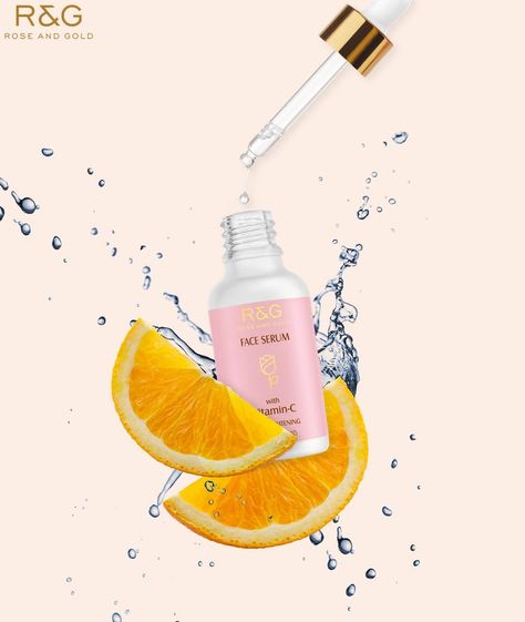 R&G Vitamin C Face Serum for Skin Brightening - Helps to Reduce Fine Lines, Wrinkles, Dark Spots, Evens Skin Tone and Promotes Visibly Radiant, Smoother & Healthier Looking Skin Product Link: https://www.vasustore.com/rose-and-gold-face-serum-with-vitamin-c-for-skin-brightening #R&G #Beauty #Purity #BeautywithPurity #FaceSerum #VitaminC #SPF #SkinCare #SkinCareRoutine #SkinCareProducts #SkinBrightening #HealthySkin #RadiantSkin #Antiaging #FacialSerum #NaturalBeauty Serum Creative Ads, Spf Skincare, Vitamin C Face Serum, Products Photography, Motion Design Video, Food Poster Design, Gold Face, Design Video, Skin Care Serum