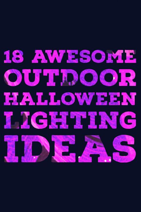 Want to add some outdoor Halloween lighting but need some ideas on what to do? Learn some great ways to add spooky outdoor Halloween decorations to your yard. Spooky Outdoor Halloween Decorations, Front Porch Halloween Ideas, Front Yard Halloween, Outdoor Halloween Decor Ideas, Spooky Outdoor Halloween Decor, Halloween Front Door Decor, Front Porch Halloween, Halloween Decor Outdoor, Orange String Lights