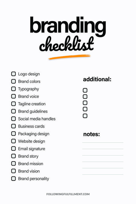 CLICK TO DOWNLOAD THE CHECKLIST IN HD! Create a strong brand identity with our comprehensive branding checklist. Nail down your brand messaging, visuals, and strategy to stand out from the competition. #branding #checklist Branding Checklist, Business Strategy Management, Business Plan Outline, Alphabet Logo, Visuell Identitet, Brand Marketing Strategy, Brand Messaging, Business Branding Inspiration, The Checklist