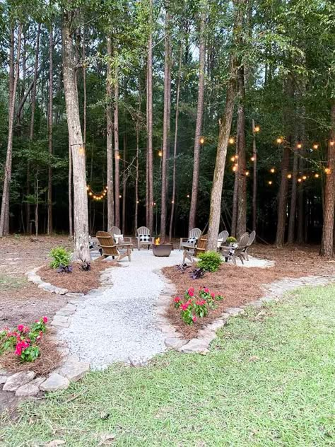 Outdoor Fire Pit Ideas, Outdoor Fire Pit Area, Rocks Landscaping, Fire Pit Ideas, Outdoor Fire Pit Designs, Fire Pit Landscaping, Fire Pit Area, Cozy Outdoor, Landscaping With Large Rocks