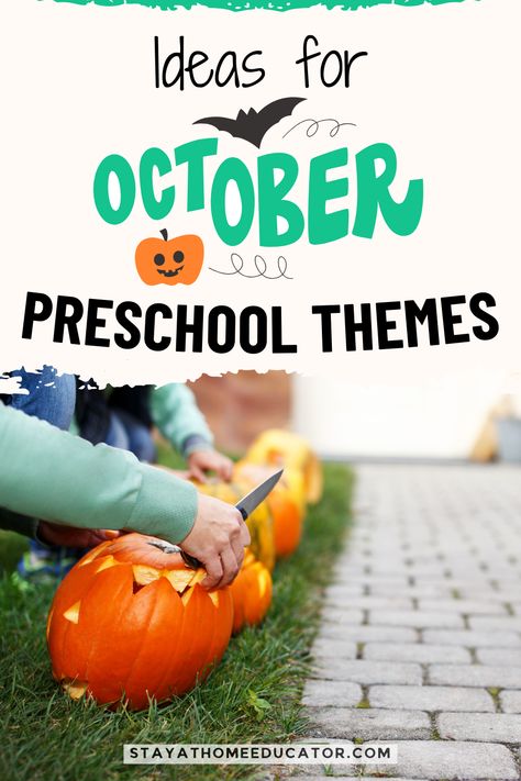 Embrace the vibrant colors and cozy vibes of fall with these October preschool theme ideas! Engage preschoolers in learning about autumn leaves, pumpkins, and more through fun, hands-on activities that develop fine motor skills, creativity, and scientific curiosity. Perfect for teachers and parents alike, these activities transform classrooms and homes into autumn wonderlands. Explore our guide for inspiration and create memorable learning experiences this October! Fall Preschool Centers, October Preschool Themes, Preschool Theme Ideas, October Preschool, Autumn Preschool Theme, Pumpkins Preschool, Preschool Theme Activities, Preschool Math Centers, Halloween Spiders