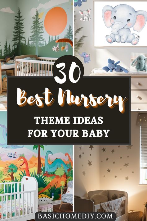 Whether you’re expectant parents of a baby girl, little boy, or planning a gender-neutral nursery, you’re probably looking for the perfect baby theme nursery ideas for your own home. If so, keep reading! We’ve got you covered with the most popular nursery themes. House Decorating Ideas Bedroom, Nursery Room Closet, Organization Kids Room, Wallpaper Baby Room, Baby Boy Room Themes, Nursery Themes Neutral, Boy Room Themes, Organization Nursery, Closet Nursery