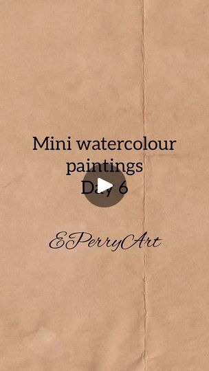 Mini Watercolour Painting, Mini Watercolor Paintings Easy, Tiny Watercolor Paintings, Small Watercolor Paintings, Mini Watercolor Paintings, Mini Watercolor, Paintings For Beginners, Little Forest, Watercolor Paintings For Beginners