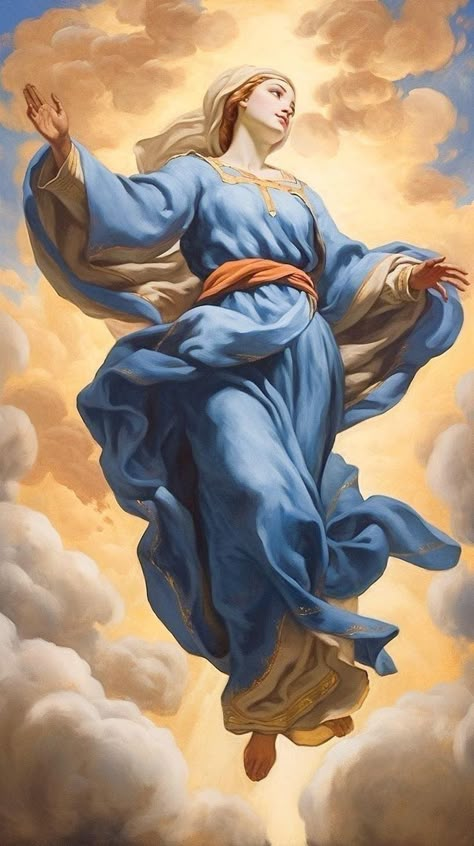 The Assumption Of Mary, Catholic Guilt, Immaculate Mary, Topi Vintage, Mary Queen Of Heaven, Mary Jesus Mother, Adolphe Bouguereau, Assumption Of Mary, Virgin Mary Art