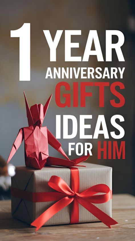 A wrapped gift with a red origami decoration, perfect for 1 year anniversary gift ideas for him, featuring romantic and creative paper gifts for your boyfriend or husband. Gift For One Year Anniversary, 1 Yr Anniversary Gifts For Him Boyfriends, Diy Gift For Husband Anniversary, 1yr Anniversary Ideas, 1st Anniversary Ideas For Husband, 1 Year Wedding Anniversary Ideas, Boyfriend Gifts Anniversary 1year, Best Anniversary Gifts For Husband, First Year Anniversary Gifts For Him Boyfriends