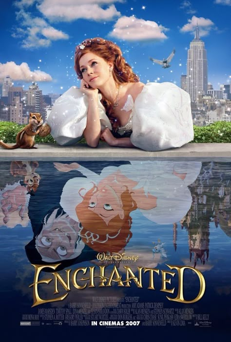 Enchanted Movie, Disney Original Movies, 하울의 움직이는 성, Good Animated Movies, New Disney Movies, Disney Enchanted, Night Film, Girly Movies, Great Movies To Watch