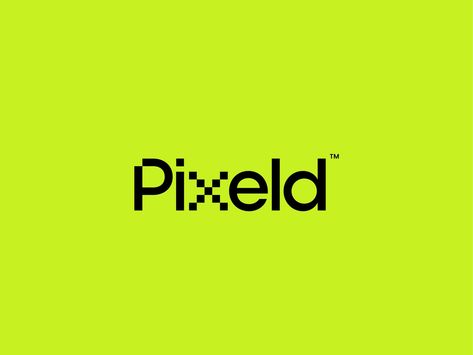 Pixeld Logo 👾🕹 by Jordan Jenkins for unfold on Dribbble Advertising Ideas Marketing, Green Branding, Dot Logo, Typo Logo, Photoshop Tutorial Design, Digital Health, Learning Design, Logo Sign, Game Logo