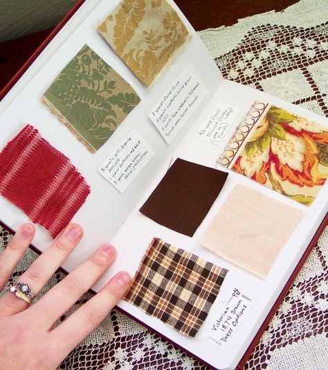 Homemade Fabric Sample Book Fabric Stash Organization, Fabric Sample Book, Swatch Book, Instagram Username Ideas, Wet Felting Projects, Leather Bound Journal, Creative Textiles, Keepsake Books, Fabric Journals