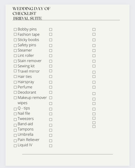 List Of Bridal Accessories, Bridal Suite Checklist, Bridesmaid Packing List, Bridesmaid Checklist, Bridal List, Wedding Emergency Kit, Wedding Checklists, Wedding Day Checklist, Fashion Tape