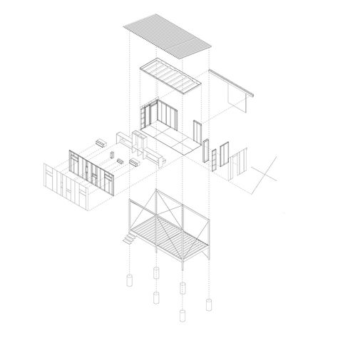 Gallery of Colorado Outward Bound Micro Cabins / University of Colorado Denver - 30 Small Cabin Floor Plans, Arch Presentation, University Of Colorado Denver, Lodgepole Pine, Micro Cabin, Small Cabins, Steel Cladding, Colorado Denver, Welcome Design