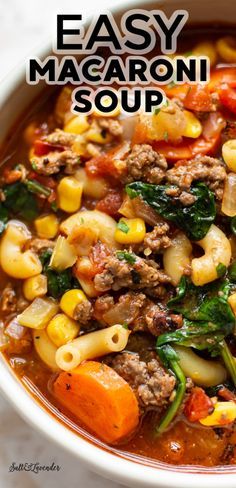 Macaroni Soup Recipes, Dinner Ground Beef Recipes, Beef Recipes For Dinner Healthy, Ground Beef Recipes Keto, Beef Recipes Keto, Dinner Ground Beef, Beef Recipes Healthy, Macaroni Soup, Easy Ground Beef Recipes