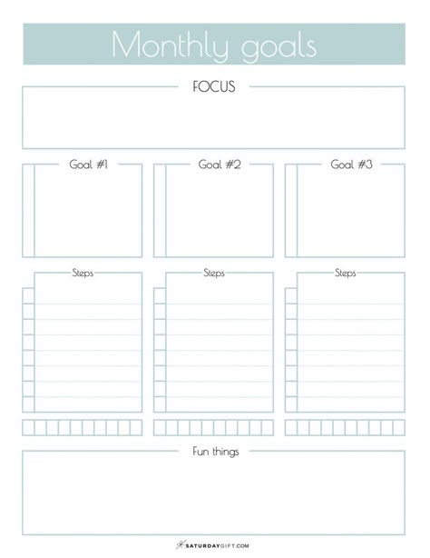 Want to easily set, track and achieve your mini-goals each month? That's awesome! Here's a monthly goals printable that'll help you do just that.  Stay focused and create actionable steps and you'll be a huge step closer to achieving your goals and dreams. Click to the article and get your monthly goals worksheet plus monthly calendar printables and start planning! #goalsetting #goalgetters #goaldigger #goalplanning Goal Planner Free, Calendar Free Printable, Goals Printable, Goals Sheet, Goal Planner Printable, Goals Bullet Journal, Goals Template, Goals Worksheet, Mini Planner