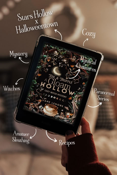 Gloam Hollow A cozy witch mystery book series Cozy Witch Books, Cozy Halloween Books, Mystery Book Series, Cozy Witch, Cozy Books, Tbr List, Out Of Space, Fallen Book, Fantasy Books To Read