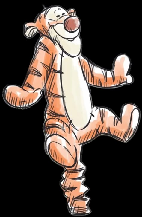 Piglet Drawing, Pooh Drawing, Winnie The Pooh Tattoos, Winnie The Pooh Drawing, Tigger Disney, Baby Disney Characters, Winnie The Pooh Cartoon, Tigger Winnie The Pooh, Winnie The Pooh Party