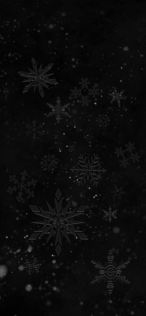 Black And White Wallpaper Christmas, Happy New Year Dark Aesthetic, Black Winter Wallpaper Iphone, Aesthetic Dark Christmas Wallpaper, Black Christmas Iphone Wallpaper, Moody Christmas Background, Gothmas Phone Wallpaper, Dark Christmas Iphone Wallpaper, Dark Snowflake Wallpaper