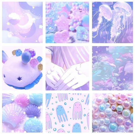 Character Design Mood Board, Jellyfish Moodboard, Blue Aesthetic Soft, Pastel Oc, Colorful Moodboard, Purple Moodboard, Mood Bored, Adopt Idea, Soft Pink Theme