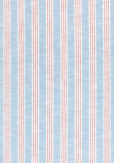 SOUTHPORT STRIPE, Sky and Red, W73489, Collection Landmark from Thibaut Red White Blue Background, Blue And Red Aesthetic, Red And Blue Background, Scrapbook Backgrounds, Sandberg Wallpaper, Patterned Background, Wallpaper Red, Stripe Fabric, Woven Fabrics