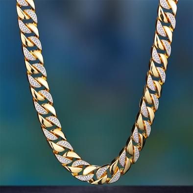 Aporro Offers you the Exclusive Fully Iced Out Diamond Cuban Link Chains (8mm,10mm,12mm,15mm,19mm) with 14K Gold, White Gold, Rose Gold, Black Chain, Gucci Link , Tri-Colored Cuban Link and Heartbreak Chains. Mens Chain Designs, Diamond Chains For Men, Cuban Link Choker, Mens Gold Chain Necklace, Mens Bracelet Gold, Mens Bracelet Gold Jewelry, Man Gold Bracelet Design, Gold Neck Chain, Mens Bracelet Designs