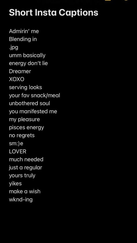 Rock Instagram Captions, Deftones Instagram Captions, Casual Insta Captions, Captions For When You Haven’t Posted In A While, Escape Captions Instagram, Cute Short Insta Captions, Parking Lot Captions Instagram, Short Quotes For Instagram Posts, Emo Instagram Captions