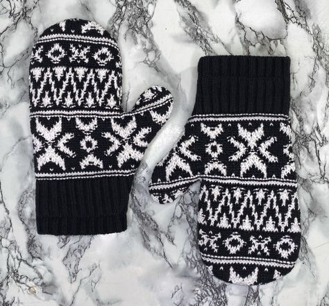 Wool mittens