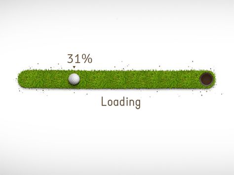 30 Amazing Examples of Loading Bar Designs for Your Inspiration Ui Animation, Bar Designs, Golf Design, Progress Bar, Web Design Trends, Ui Elements, Ui Inspiration, User Interface Design, Interface Design