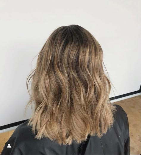 Brown Blonde Balayage Medium, Natural Brown Hair With Blonde Balayage, Blonde Highlights In Brown Hair Short, Light Brown Hair With Ombre, Blonde Highlights On Brown Hair Medium, Balayage Medium Length Hair Blonde, Thick Hair Highlights Blonde, Medium Length Hair Balayage Blond, Midi Balayage Hair