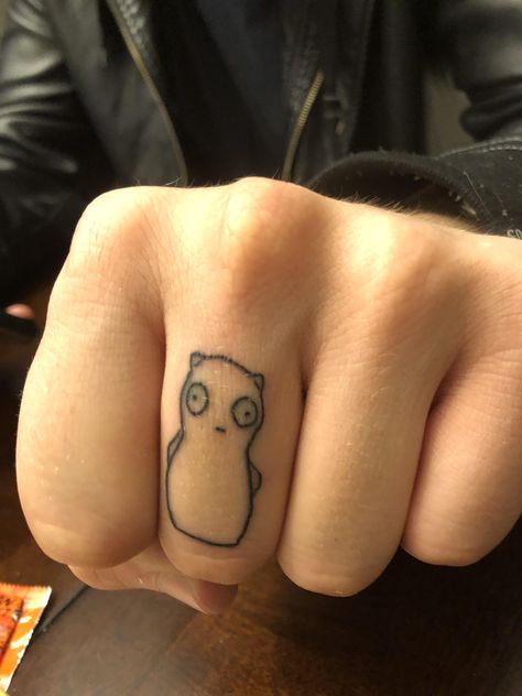 Bobs Burgers Tattoo, Kuchi Kopi, Stick N Poke Tattoo, Tattoos For Black Skin, Poke Tattoo, Stick And Poke, Dainty Tattoos, Funny Tattoos, New Tattoo