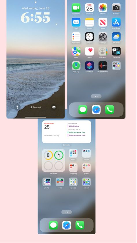 aesthetic wallpaper, ios 16, widgets, preppy Ios 16 Lock Screen, Organize Apps On Iphone, How To Clean Iphone, Lock Screen And Home Screen, Whats On My Iphone, Organize Phone Apps, Ios App Iphone, Iphone Home Screen Layout, Iphone Organization