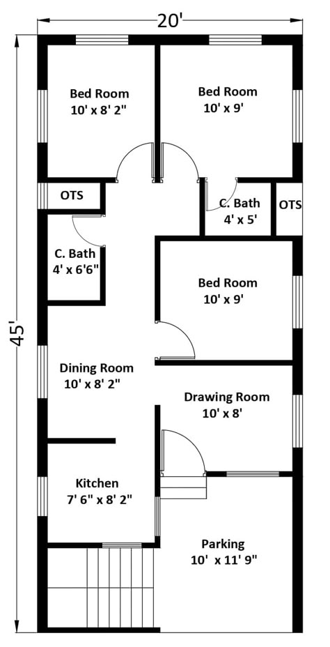 Free House Plans PDF | Free House Plans Download | House Blueprints Free | House Plans PDF 2 20 50 House Plan, One Floor House Plans, 30x50 House Plans, Drawing House Plans, 20x30 House Plans, 20x40 House Plans, 30x40 House Plans, 2bhk House Plan, Indian House Plans