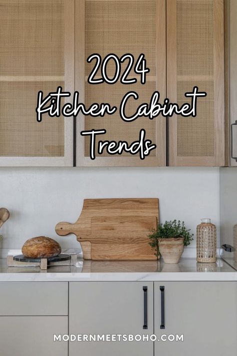 Stay on trend with the newest 2024 kitchen cabinet trends that are sure to capture hearts! Explore contemporary and sleek spaces that redefine kitchen aesthetics. Discover how kitchen cabinet trends evolve into critical elements for expressing individual taste and embracing new design trends. Tap to explore 12 top upcoming kitchen cabinet styles design trends today! Kitchen Cabinet Styles Design Trends, Curved Kitchen Cabinets, L Shaped Kitchen Cabinets, Natural Wood Kitchen Cabinets, Modern Kitchen Trends, Top Kitchen Trends, Cabinet Trends, Kitchen Cabinet Inspiration, Kitchen Cabinet Trends