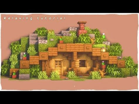 Minecraft: How to Build a Cozy Hobbit Hole - YouTube Cutest Minecraft Houses, Famer House, Hobbit House Minecraft, Minecraft Villager House, Hobbit Hole House, Minecraft Hobbit Hole, Hobbit Bedroom, Cottagecore Village, Casa Do Hobbit