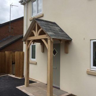 Porch Designs Uk, Farm Driveway, Door Canopies, Back Door Entrance, Oak Porch, Timber Frame Porch, Front Door Canopy, Diy Awning, Porch Canopy