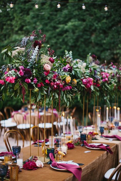 Jewel Tone Wedding, Boda Mexicana, Jewel Wedding, Deco Floral, Big Wedding, Wedding Color, Wedding Color Schemes, Wedding Florals, Jewel Tones