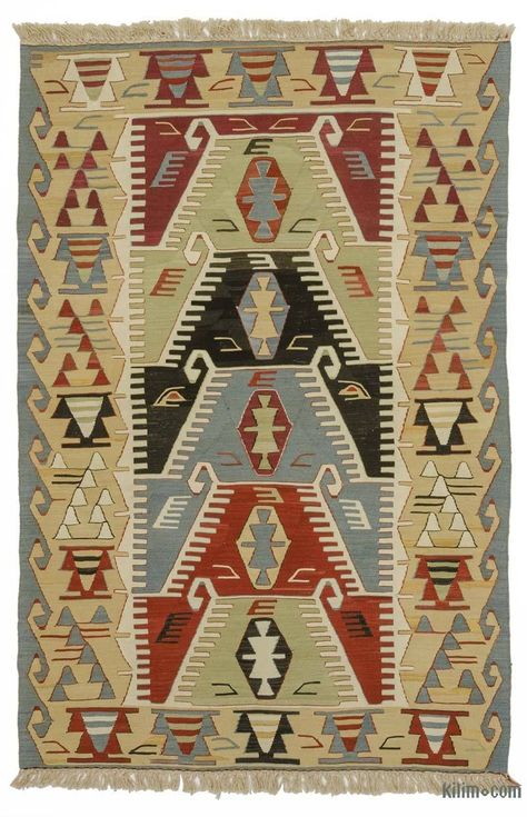 All new kilim rugs offered in the Kilim.com store are hand-woven by skilled weavers using pure-wool and traditional methods. For additional information about kilims, their origins, cleaning, hanging, dyeing and more, check out our wiki. #kilimstudio #kilimcom #new #vintage #vintagerug #turkishrug #kilim #handwoven #handknotted #handmade #eclectic #bohemian #bohodecor #homedecor #pattern #weaving Multicolor Rug, Red Kilim Rug, Age Gracefully, Vintage Turkish Kilim Rug, Handmade Kilim Rugs, Kilim Area Rug, Rugs Vintage, Wool Kilim Rug, Handwoven Kilim