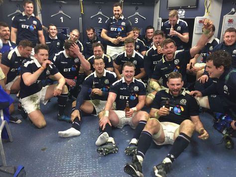 Scottish Rugby team after Ireland match 2017 Scottish Rugby, Scotland Rugby, Rugby Team, All Blacks, Rugby, Football, Black, American Football