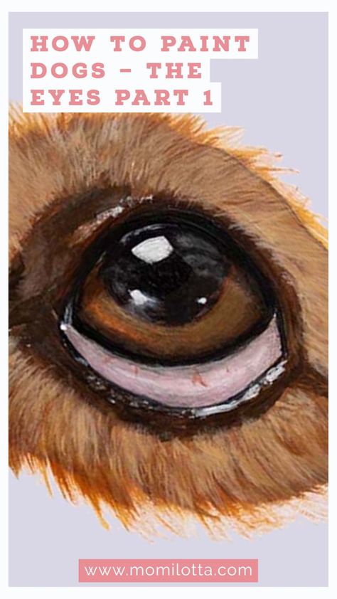 This post is the first in a series about how I paint dogs. It is just a guide to help you on your artistic path. It is not intended to be the definitive guide. It is, from my experience, what I have learned these years. and several things to consider before painting them. In this first part, we will see the part of the eye and several things to consider before painting them. Dogs Eyes Painting, How To Paint Dog Eyes Acrylic, Acrylic Painting Dogs Pet Portraits, Animal Eyes Painting, Dog Eyes Painting, How To Paint Dogs Eyes, How To Paint Dogs Acrylic, Painting Dogs Acrylic, How To Draw Dog Eyes