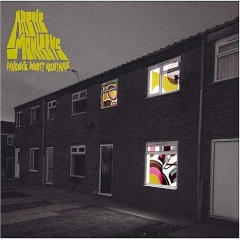 (01) Teddy Picker, (02) D Is For Dangerous, (03) Balaclava, (04) Fluorescent Adolescent, (05) Only Ones Who Know, (06) Do Me A Favour, (07) This House Is A Circus, (08) If You Were There, Beware, (09) The Bad Thing, (10) Old Yellow Bus, (11) 505, (12) Brainstorm [Arctic Monkeys] Favourite Worst Nightmare [Rock] Arctic Monkeys Album Cover, Cover Ups Tattoo, Favourite Worst Nightmare, Photowall Ideas, 505 Arctic Monkeys, Cool Album Covers, Iconic Album Covers, Artic Monkeys, The Smiths