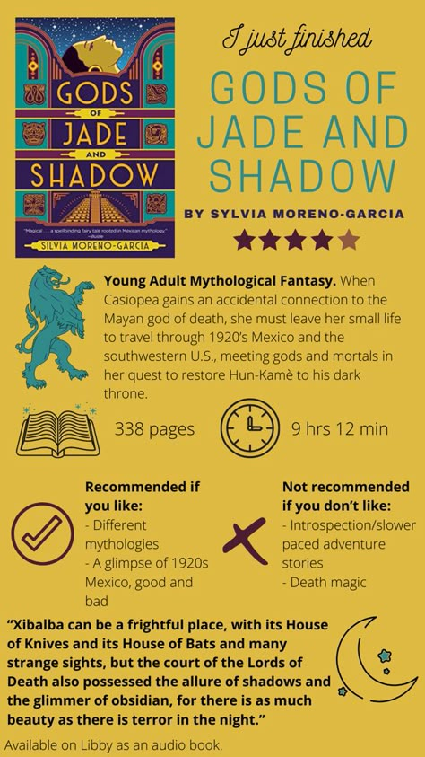 Book Review | Sylvia Moreno-Garcia Gods Of Jade And Shadow, Fiction Books Worth Reading, Book Reading Journal, Middle Grade Books, Tbr List, Fantasy Books To Read, Unread Books, Book Writing Inspiration, Recommended Books To Read