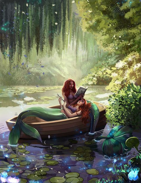 Mermaid Stories, Pretty Mermaids, Mermaid Artwork, Fantasy Mermaids, Disney Fanart, Images Disney, Mermaid Pictures, Mermaid Aesthetic, Disney Artwork