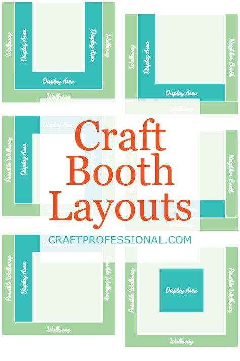 Check out these popular craft booth layouts, examine the pros and cons of each, and decide which is best for your needs. Craft Show Booth Display Ideas Layout, Vendor Booth Layout, Booth Layout, Craft Show Table, Craft Booth Design, Art Fair Display, Craft Fair Vendor, Craft Fair Table, Craft Booths