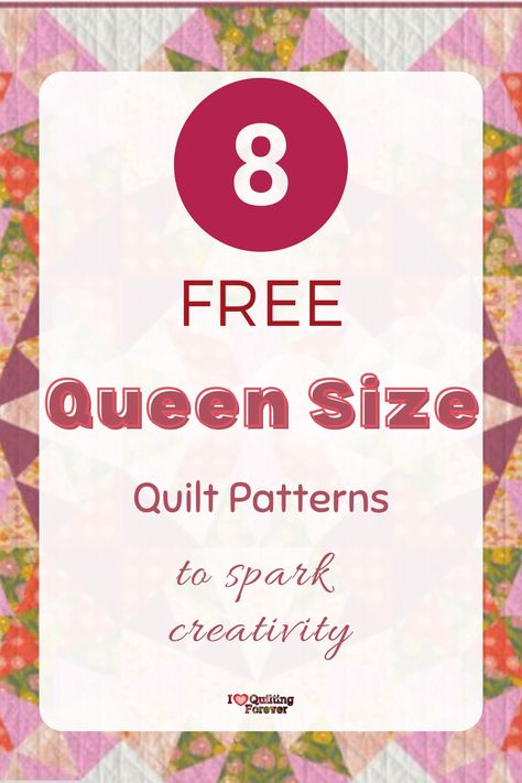 Top 8 Free Queen Size Quilt Patterns ( 10 Bonus Patterns For Sale) 15 Inch Quilt Blocks Patterns, Easy Three Color Quilt Patterns, Quilts For Queen Size Bed Patterns, Queen Size Quilt Measurements, Boho Style Quilt Patterns, 12 Block Quilt Layout, Free Easy Quilt Patterns Printables, Modern Quilt Patterns Queen Size, Quilt Block Settings Layout