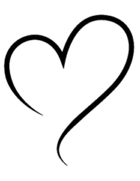 Heart Outline Tattoo Design, Simple Heart Tattoo Designs Ideas, Name And Heart Tattoo, Overlapping Hearts Tattoo, Hart Tattoo Design, Simple Heart Tattoo Designs, Heart Tattoo Stencil, Heart Shape Tattoo, Corazon Tattoo